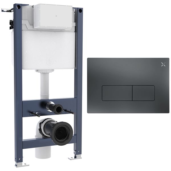 Alternate image of Crosswater MPRO Slimp Depth WC Support Frame with Concealed Cistern and Flush Plate