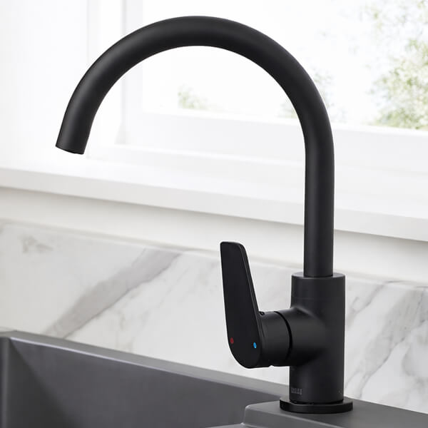 Alternate image of Bristan Raspberry Kitchen Sink Mixer Tap with Easyfit Base - Front Lever Handle