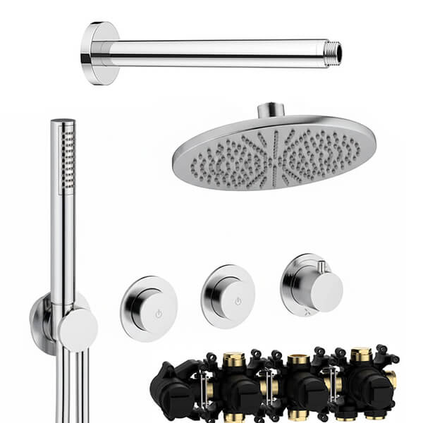 Alternate image of Crosswater Module Thermostatic Shower Set 8 with Ceiling Mounted Arm