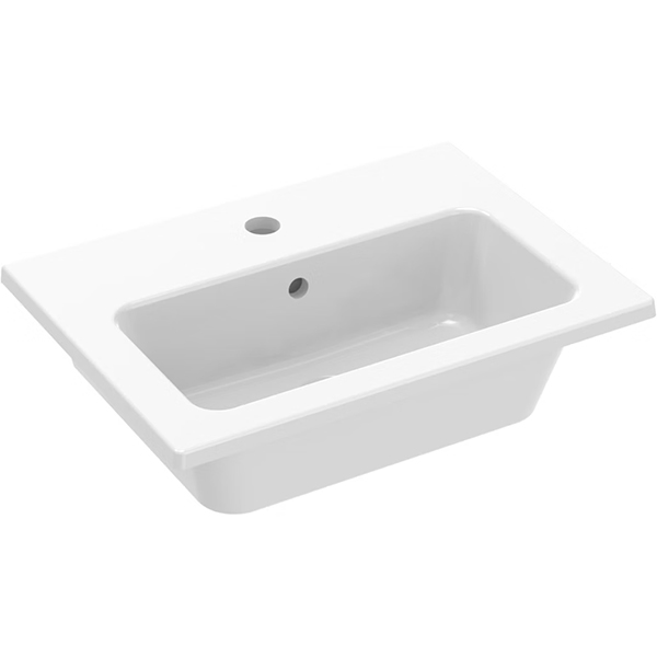 Alternate image of Saneux Uni Contemporary Wall Hung Vanity Unit - Handle-Less - 1 Drawer - 400mm High