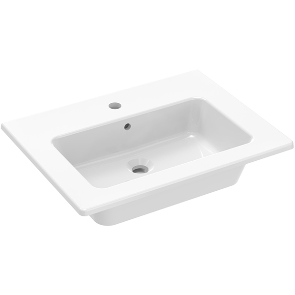 Alternate image of Saneux Uni Contemporary Wall Hung Vanity Unit - Handle-Less - 1 Drawer - 400mm High