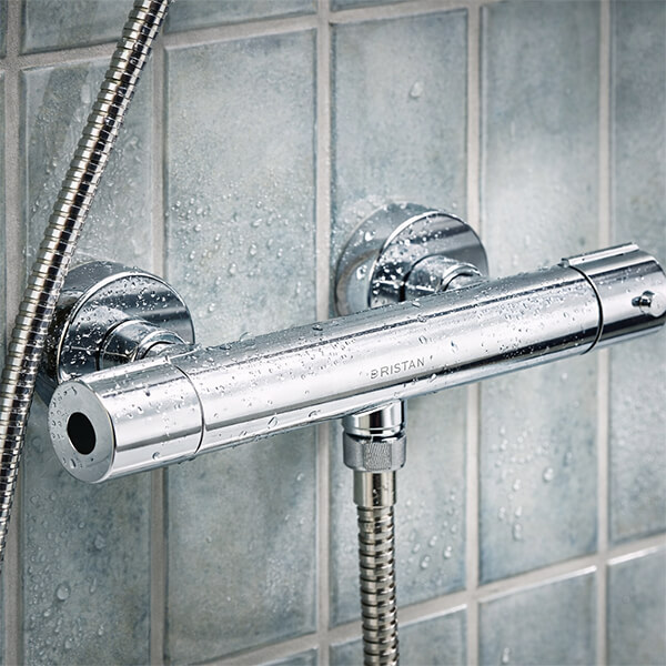 Additional image of Bristan Zing-2 Thermostatic Cool Touch Shower Mixer Valve with Slide Rail Kit