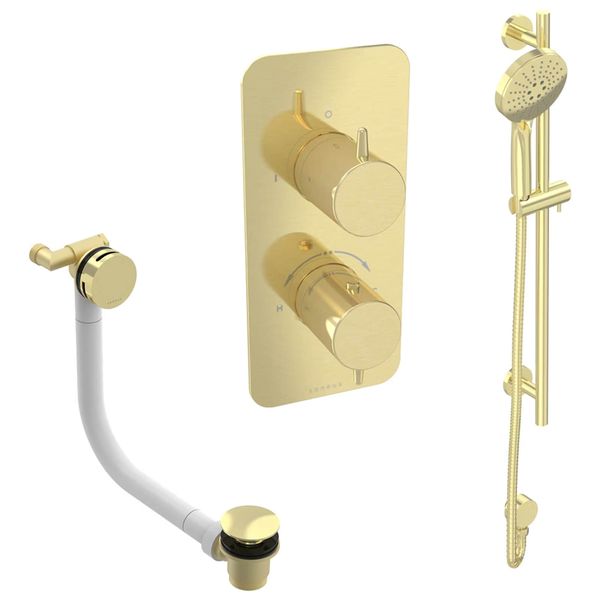 Alternate image of Saneux Eden Concealed Thermostatic Shower Set with 3 Function Handset - 2 Control - 2 Outlet