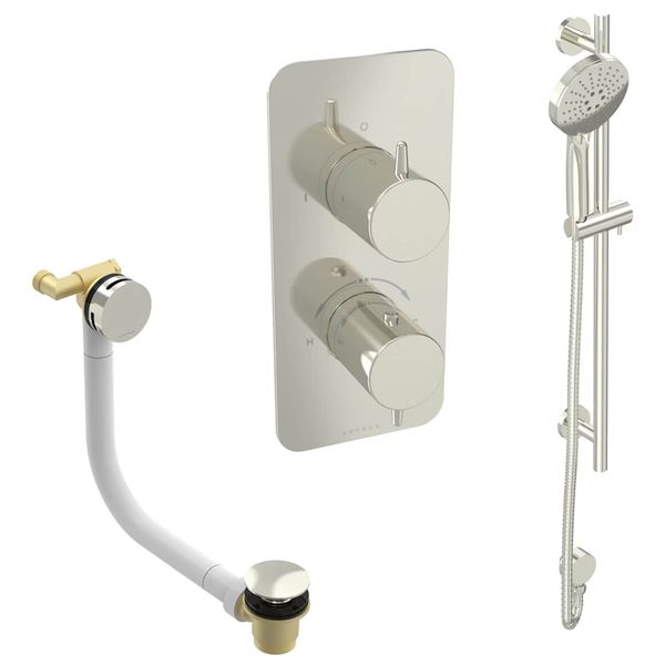 Alternate image of Saneux Eden Concealed Thermostatic Shower Set with 3 Function Handset - 2 Control - 2 Outlet