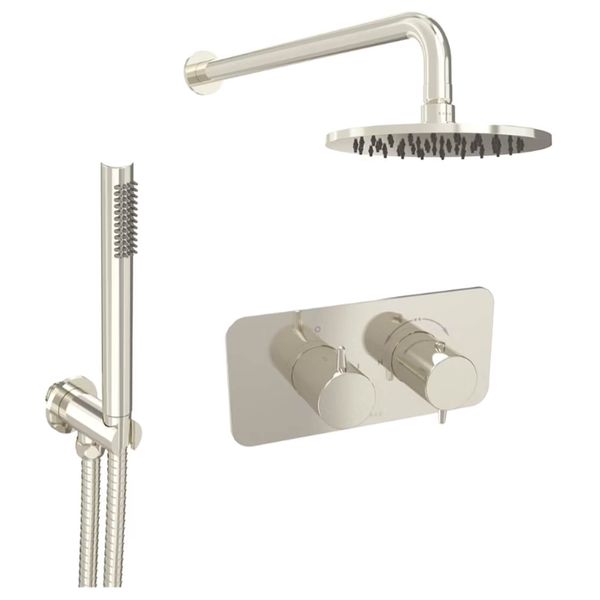 Alternate image of Saneux Eden Concealed Thermostatic Shower Kit with Slim Handset - 2 Control - 2 Outlet