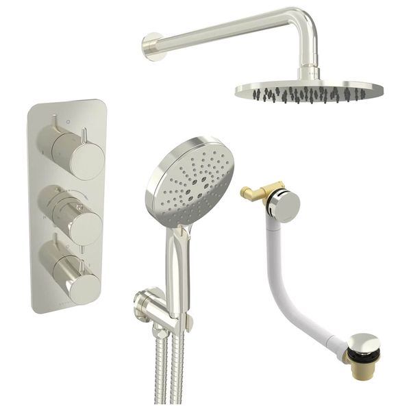 Alternate image of Saneux Eden Concealed Thermostatic Shower Set with 3 Function Handset - 3 Control - 3 Outlet