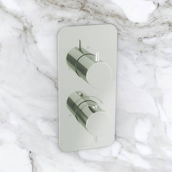 Additional image of Saneux Eden Concealed Thermostatic Shower Valve Kit with Stick Handle - 215 x 100mm