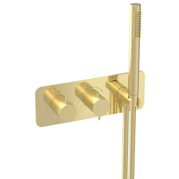 Additional image of Saneux Eden Concealed 2-Way Thermostatic Shower Valve Kit with Hand Spray - Landscape