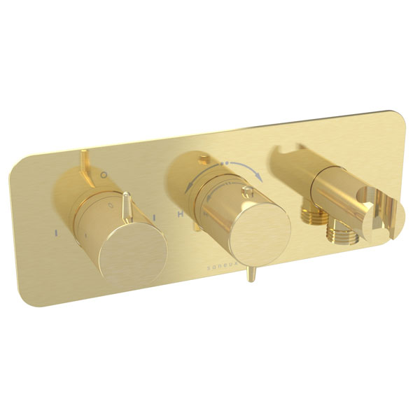 Alternate image of Saneux Eden Concealed 2-Way Thermostatic Shower Valve Kit with Hand Spray - Landscape