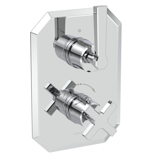 Saneux Cromwell Chrome Handle and Plate Finish Kit - Rectangular Trim