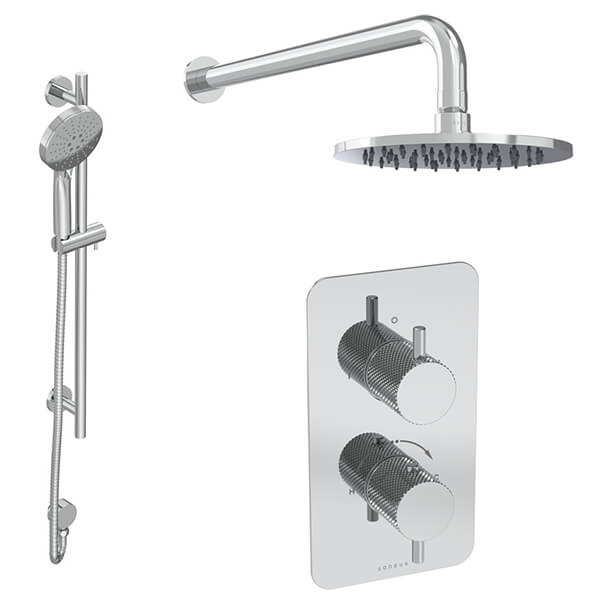 Alternate image of Saneux Cos 2-Way Thermostatic Shower with 3 Function Handset and Slider Rail Kit