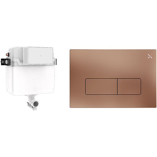 Additional image of Crosswater MPRO Dual Flush Concealed Cistern with Flush Plate - 4 and 6 Litres