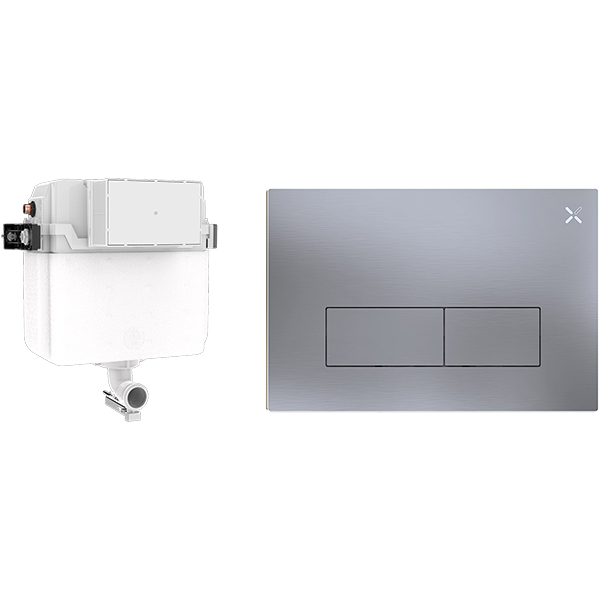 Alternate image of Crosswater MPRO Dual Flush Concealed Cistern with Flush Plate - 4 and 6 Litres