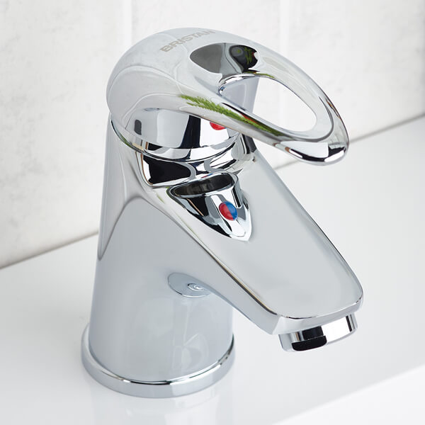 Additional image of Bristan Java Cloakroom Basin Mixer Tap with Clicker Waste - Loop Lever Handle