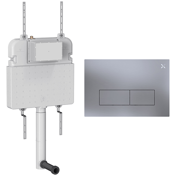 Alternate image of Crosswater MPRO Slimline Dual Flush Concealed Cistern 4 and 6 Litres with Flush Plate