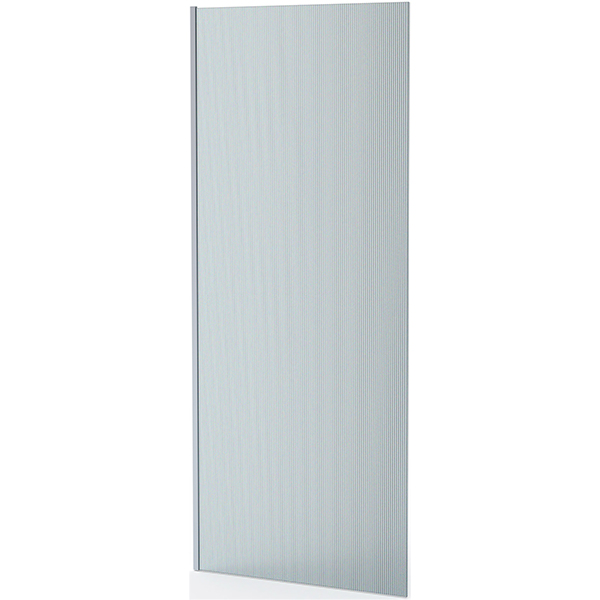 Roman Haven Select Wetroom Shower Screen - Fluted Glass - Reversible