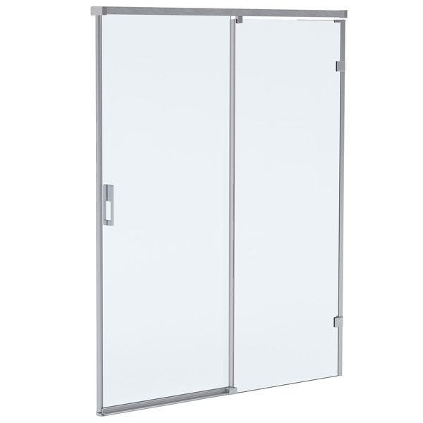 Roman Liberty-8 Framed Sliding Door for Alcove Fitting - 8mm Clear Glass - 2000mm Height