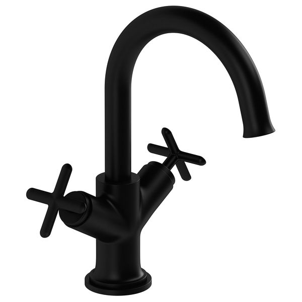 Alternate image of VitrA Origin Classic Basin Mixer Tap with Curved Spout - Deck Mounted
