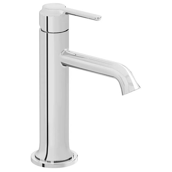VitrA Origin Classic Basin Mixer Tap with Curved Spout - Stick Handle