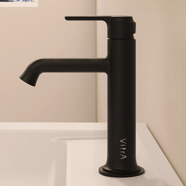Alternate image of VitrA Origin Classic Basin Mixer Tap with Curved Spout - Stick Handle