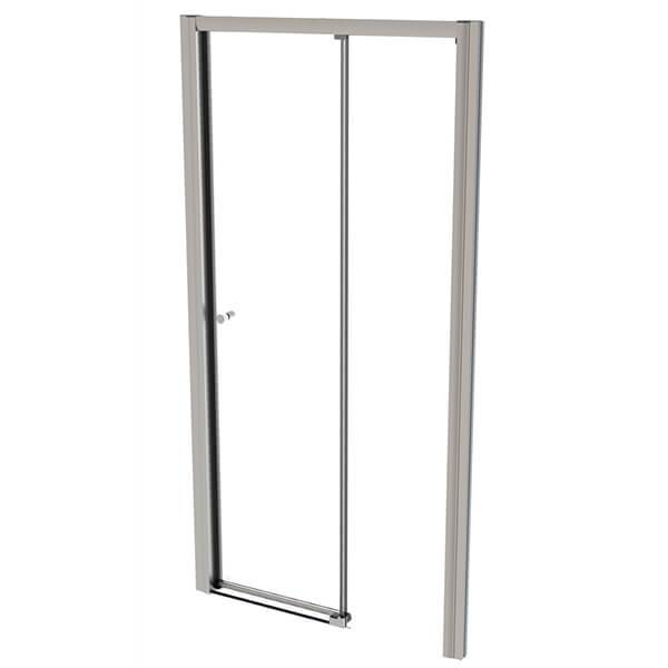 Roman Haven6 Framed Level Access Sliding Shower Door - Clear Glass - Polished Chrome