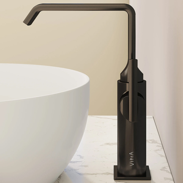 Alternate image of VitrA Suit Contemporary Basin Mixer Tap - Side Action Stick Handle