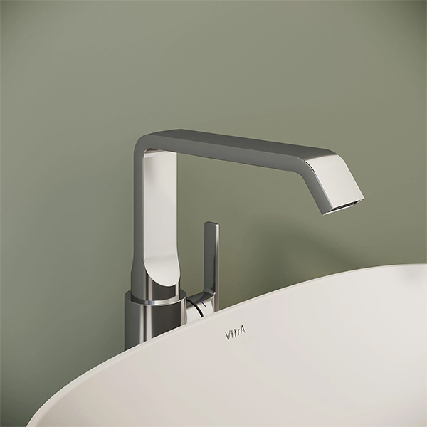 Alternate image of VitrA Suit Contemporary Basin Mixer Tap - Side Action Stick Handle