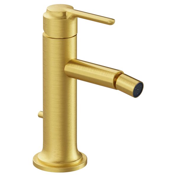 Additional image of VitrA Origin Classic Round Bidet Mixer Tap with Pop-Up Waste - Stick Handle