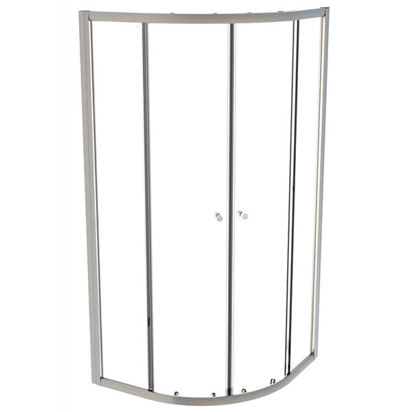 Roman Haven6 Sliding Offset Quadrant Shower Enclosure - 2 Door - Clear Glass