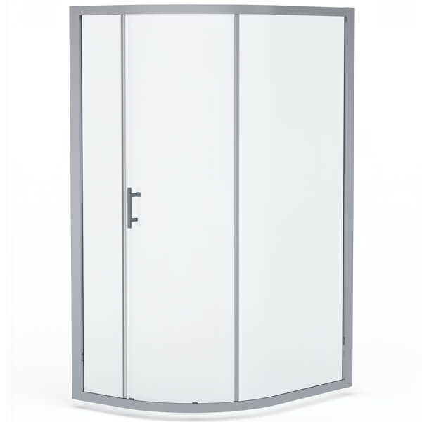 Roman Innov8 Sliding Offset Quadrant Shower Enclosure - 1 Door - Clear Glass