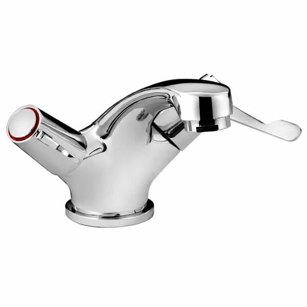 Bristan Monobloc Chrome Basin Mixer Tap with Pop-Up Waste - Lever Handles - Deck Mounted