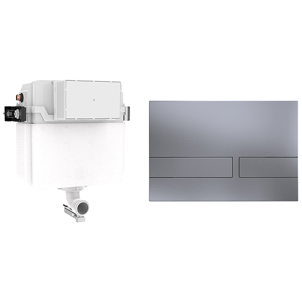 Alternate image of Crosswater Venue Dual Flush Concealed Cistern with Flush Plate - 4 and 6 Litres