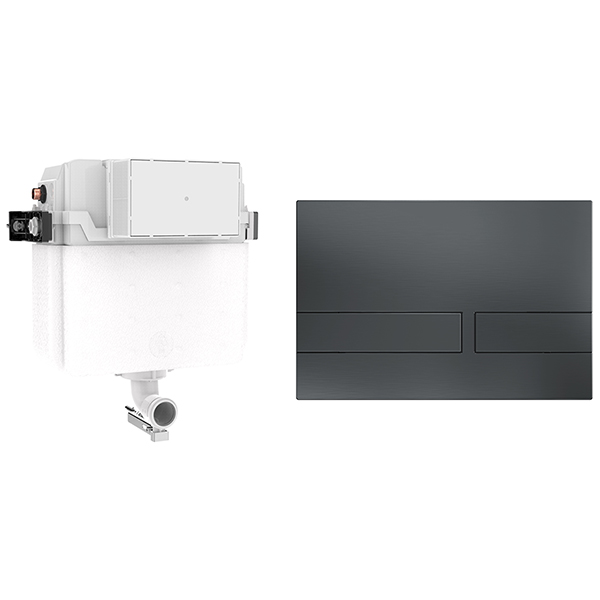 Alternate image of Crosswater Venue Dual Flush Concealed Cistern with Flush Plate - 4 and 6 Litres