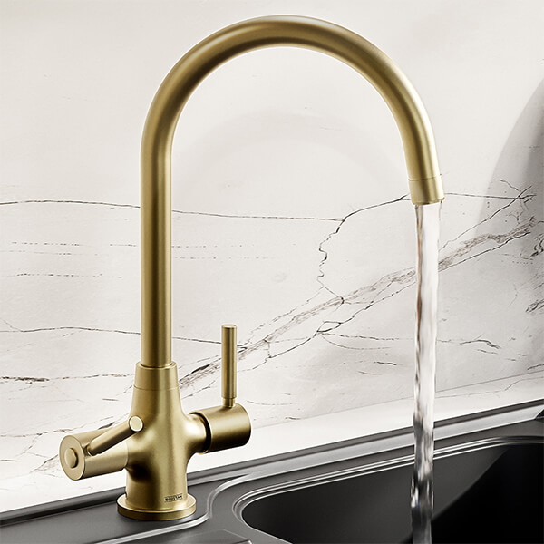 Alternate image of Bristan Monza Kitchen Sink Mixer Tap with Swivel Spout and Easyfit Base - Stick Handles