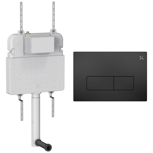 Additional image of Crosswater MPRO Slimline Dual Flush Concealed Cistern with Flush Plate - 508 x 80 x 550mm