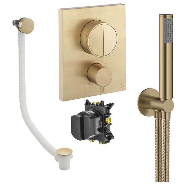Alternate image of Crosswater MPRO CrossBox Concealed Thermostatic Shower Set 3 - 2 Outlets