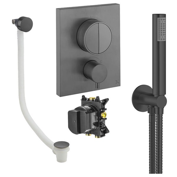 Alternate image of Crosswater MPRO CrossBox Concealed Thermostatic Shower Set 3 - 2 Outlets