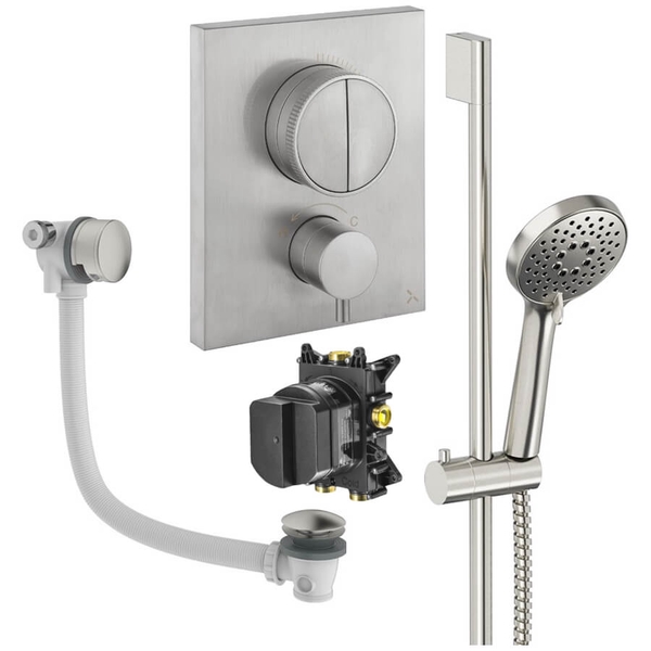 Alternate image of Crosswater MPRO CrossBox Concealed Thermostatic Shower Set 4 - 2 Outlets