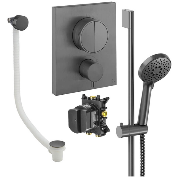 Alternate image of Crosswater MPRO CrossBox Concealed Thermostatic Shower Set 4 - 2 Outlets