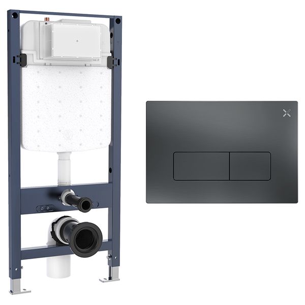 Alternate image of Crosswater MPRO WC Support Frame with Concealed Cistern and Flush Plate - 454 x 820mm