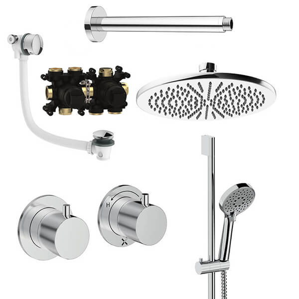 Alternate image of Crosswater Module Thermostatic Shower Set 7 with Ceiling Mounted Arm
