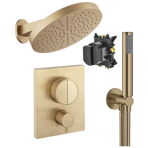 Alternate image of Crosswater MPRO CrossBox Concealed Thermostatic Shower Set 6 - 2 Outlets