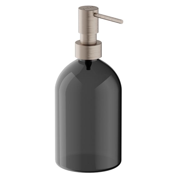 Additional image of VitrA Origin Countertop Liquid Soap Dispenser with Black Glass Bottle