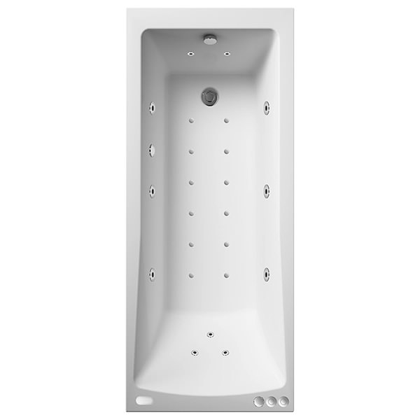 Alternate image of Joseph Miles Single Ended Acrylic Hydrotherapy Whirlpool Bath - 12 to 23 Jets - 1800 x 800mm