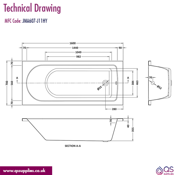 Technical drawing QS-V114225 / JMA607-J11HY