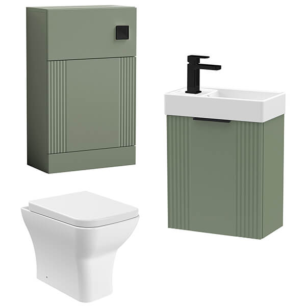 Alternate image of Nuie Deco Contemporary Furniture Pack with Basin and Toilet