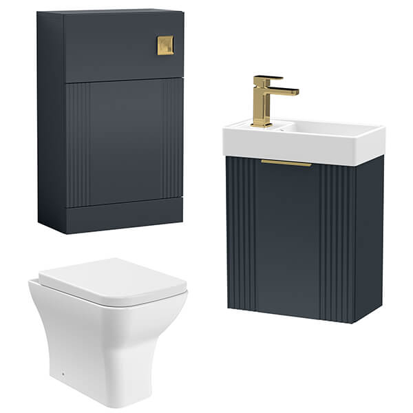 Alternate image of Nuie Deco Contemporary Furniture Pack with Basin and Toilet