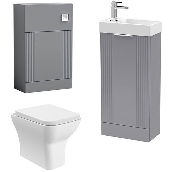Nuie Deco Contemporary Floorstanding Cloakroom Suite
