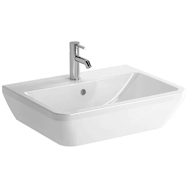 Alternate image of VitrA Integra 1 Taphole Contemporary Wall Hung Washbasin