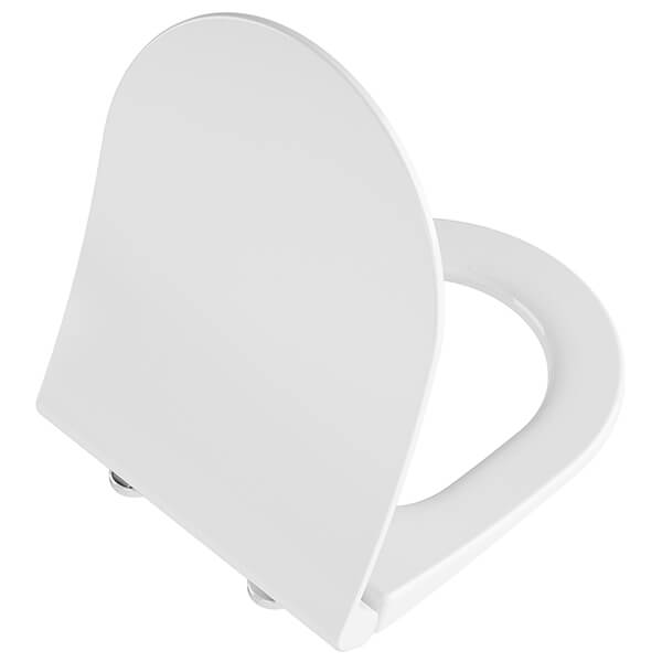 VitrA Universal White Slim Round Toilet Seat - Soft Close - 363 x 457mm